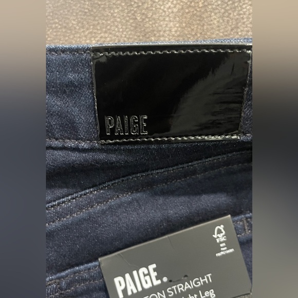 Please check all of pictures 
PAIGE TRANSCEND VINTAGE 
High Rise Straight Leg - Picture 5 of 5